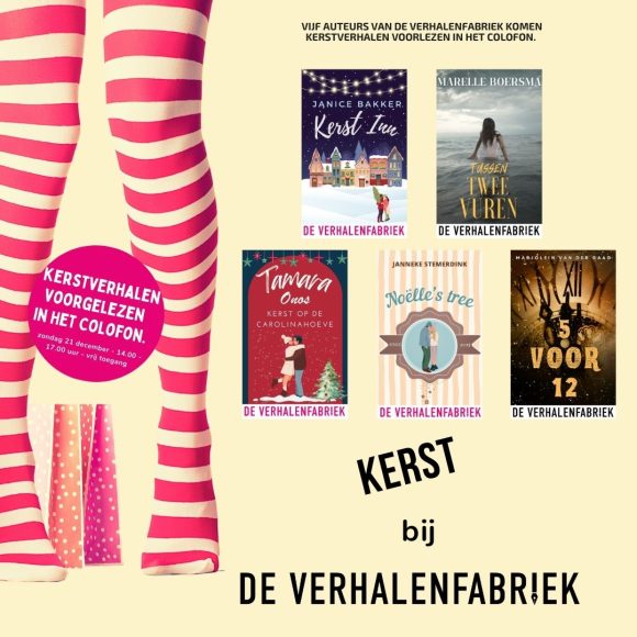 Vijf auteurs van de Verhalenfabriek lezen hun kerstverhalen voor in Het Colofon.