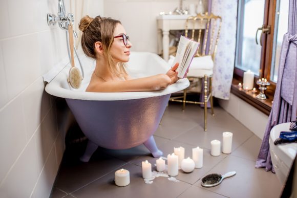 Heerlijk lezen in bad