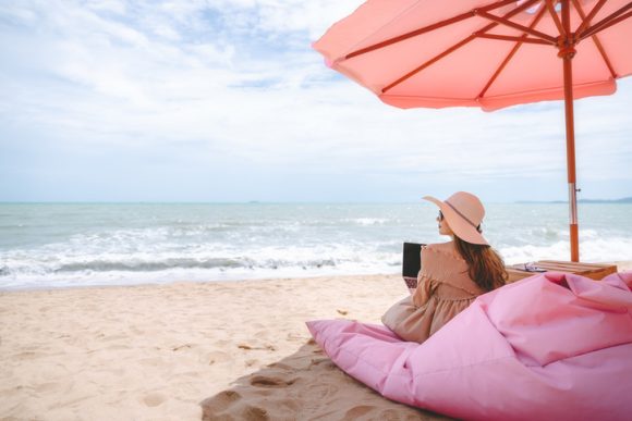 Lekker lezen aan het strand
