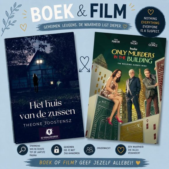 Boek & film: het huis van de zussen versus Only murders in the building